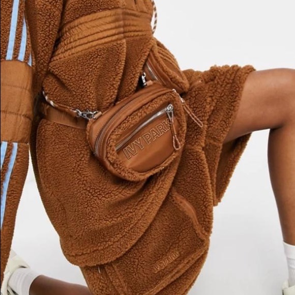 NWT ADIDAS ORIGINALS Beyonc Ivy Park Sherpa Belt Bag HA6688 - Picture 6 of 15